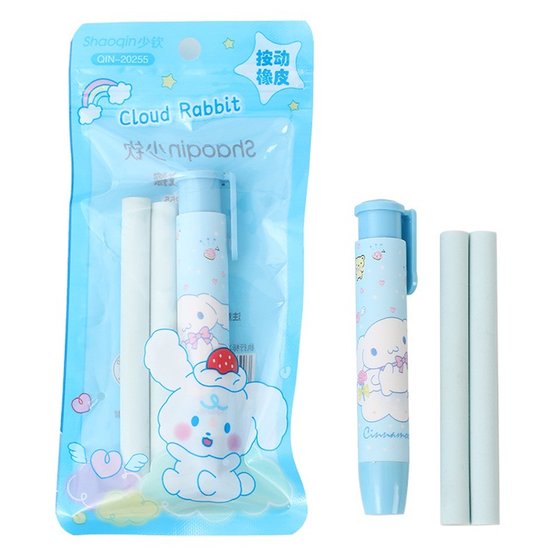 Embolsado creativo de dibujos animados push eraser Escuela Primaria kindergarten niños suministros especiales lindo borrador venta al por mayor protección del medio ambiente