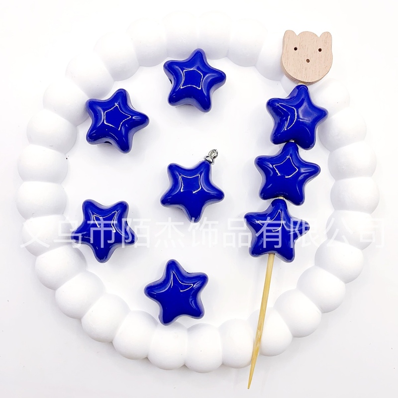 ファット五芒星ペンダント手作り diy 小さな装身具クリーム接着剤アクセサリー樹脂アクセサリーペンダントキーホルダー素材|undefined