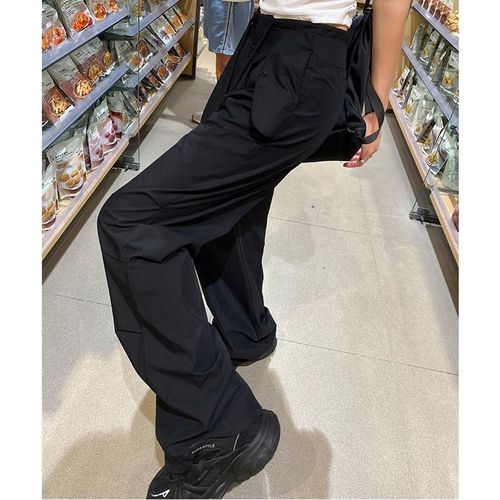 Work Pants 2025 High-Waisted Parachute Loose Straight Pants Quick-Dry Casual American Spring and Autumn Sports Pants Trend
