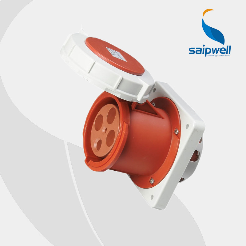 【斯普威尔】 大电流工业插座  暗装4P125A直插座 SP1457