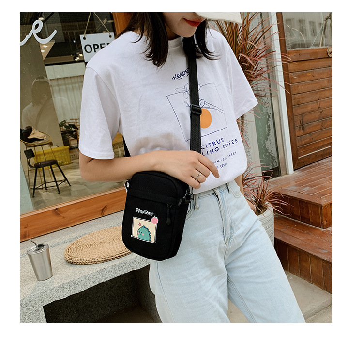 Summer small crossbody bag for girls, new small square crossbody bag for women, Japanese style small crossbody bag, casual retro style crossbody bag undefined