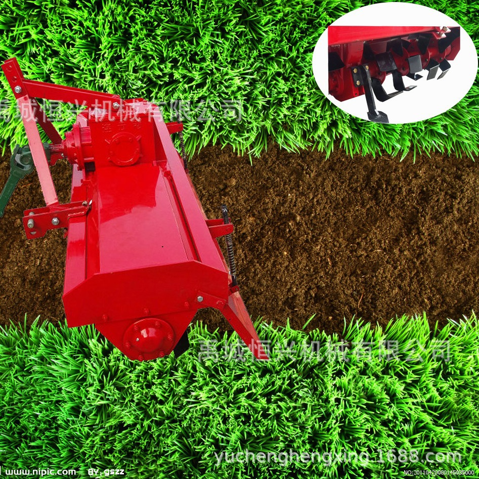 工销售出口农具旋耕机 旋耕刀 配套四轮拖拉机农用耕地设备