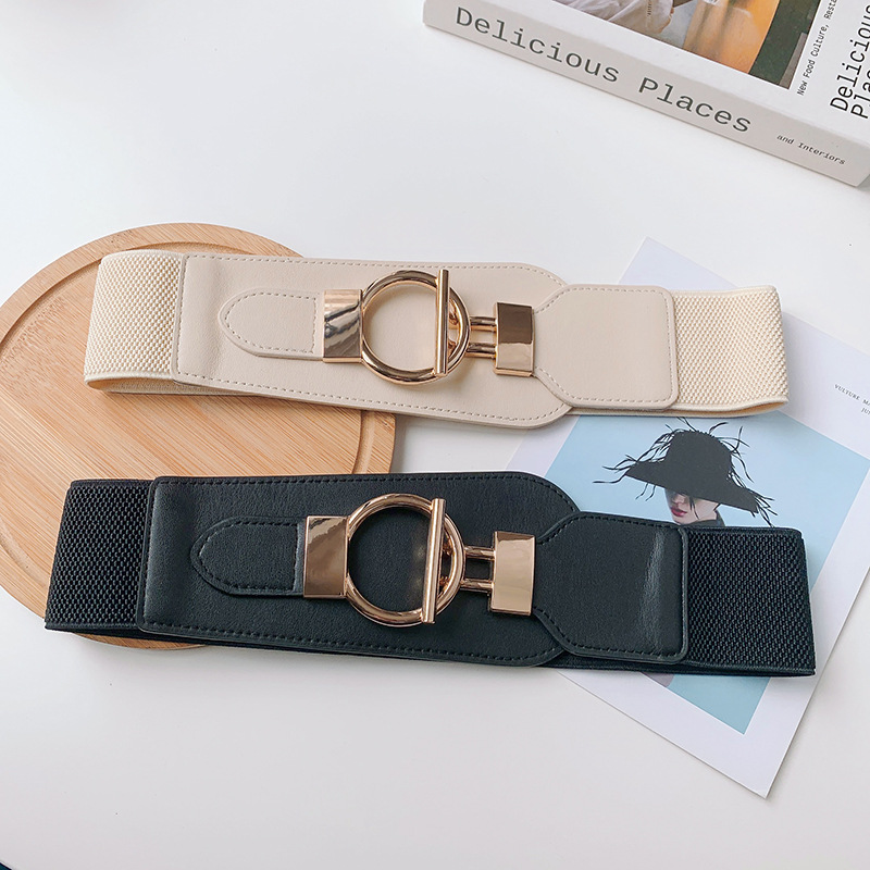 Coat Waist For Women, High-End Feel, Trendy Elastic Sweater Outerwear, Versatile Decorative Wide Belt Accessory_voghion.com