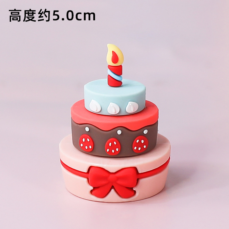 Ins pequeña cerámica fresca suave pequeño pastel decoración decoración chica amiga buena amiga postre de cumpleaños horneado inserción