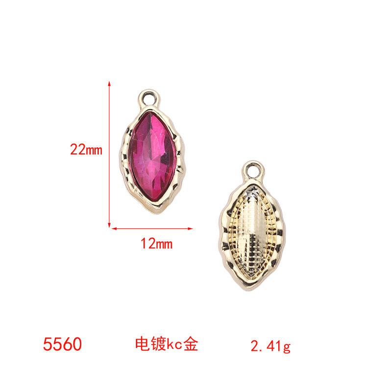 天然石のカット面を持つ長方形、円形、楕円形の単穴クリスタルDIYアクセサリーペンダントDIYジュエリーアクセサリー在庫あり|undefined