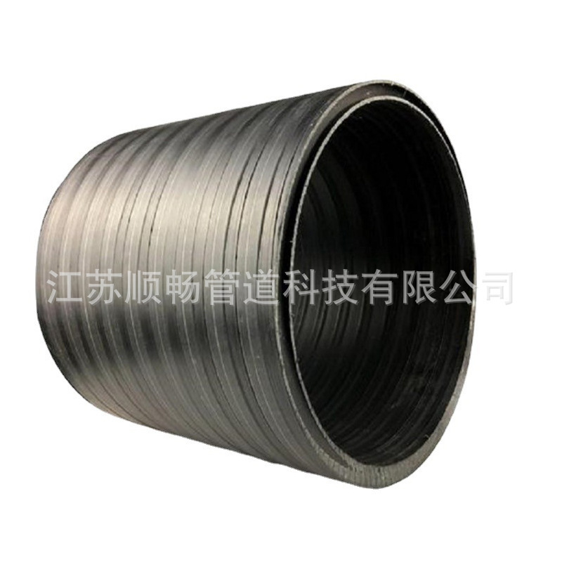 HDPE中空壁缠绕管DN500聚乙烯市政工程排水排污管双壁缠绕管厂家