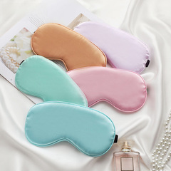 Dual-sided light-blocking silk eye mask for napping, sleep mask with adjustable strap, wholesale gift item