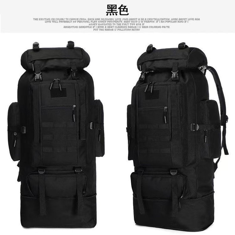 Mochila de deportes al aire libre de gran capacidad al por mayor de fábrica, nueva mochila táctica de camuflaje, bolsa de camping de montañismo a prueba de salpicaduras