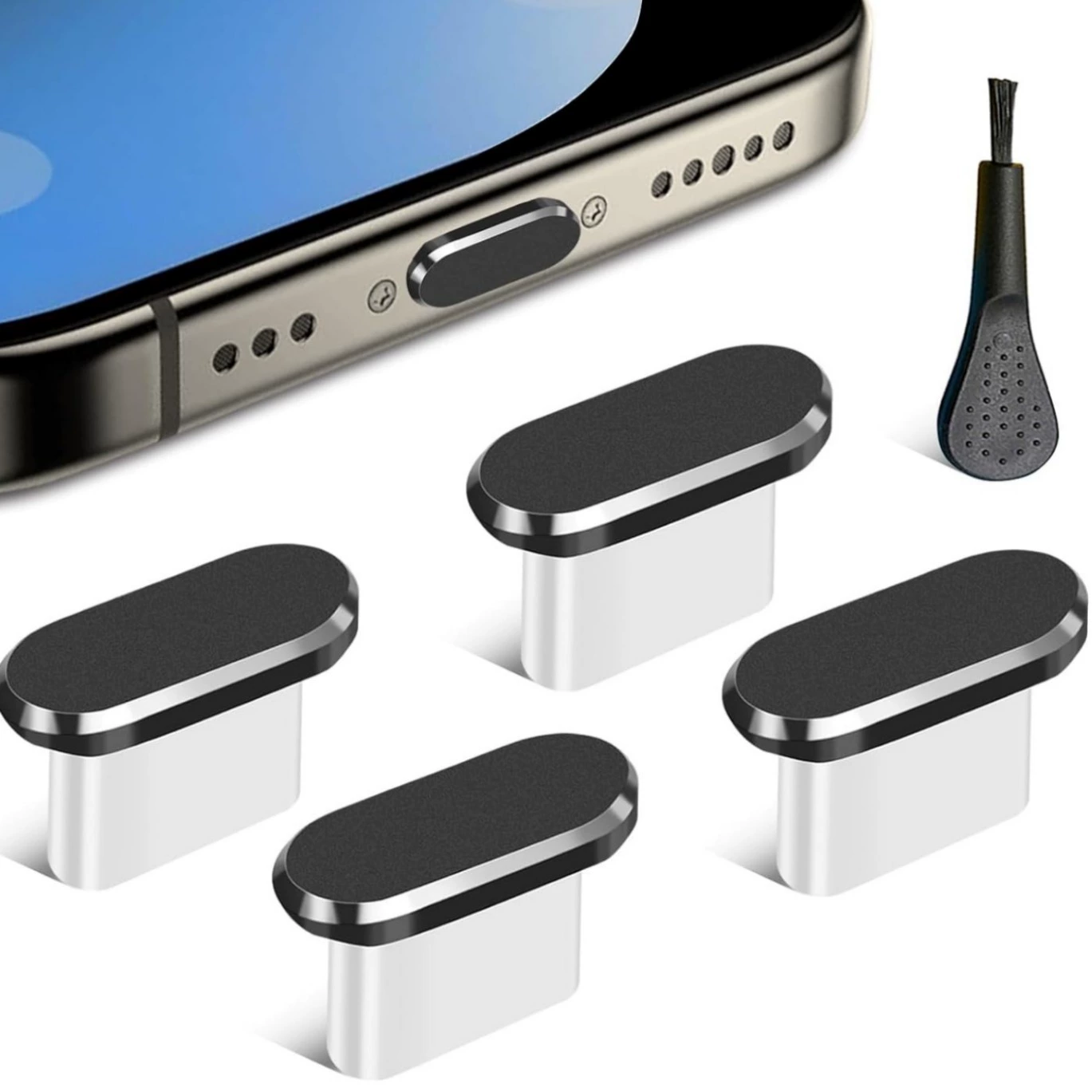 Внешняя торговля готовая зарядная пробка Type-C сотовый телефон универсальная пылезащитная зарядная порция заглушка щетка крышка