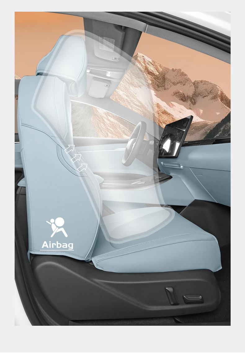 2024 Xpeng Mona M03 Special Car Seat Cushion Cover for All Seasons Cute Cartoon Comfortable and Wear-Resistant All-Inclusive Car Seat Cover