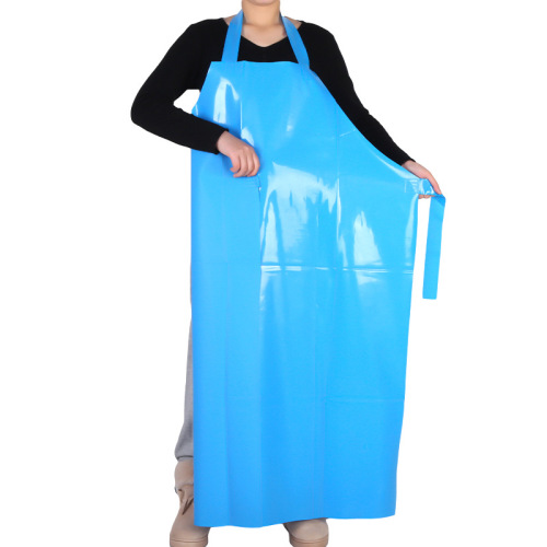 TPU waterproof apron sleeves oil-proof acid and alkali resistant soft bib slaughtering aquatic food apron soft leather waterproof apron