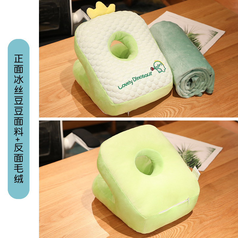 L 스타일 Bingdoudou 공룡 + 녹색 담요 1* 1.7m