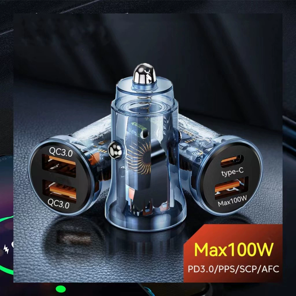 Charger, small transparent universal lighter for car