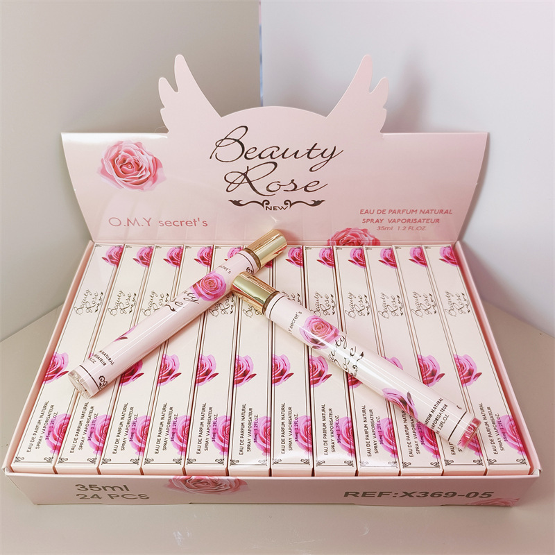 Perfume de 35 ml, Versión Q, Popular Transfronterizo, para Hombre y Mujer, en Tubo de Ensayo, Fragancia Floral y Frutal, Perfume Portátil, Venta al por Mayor