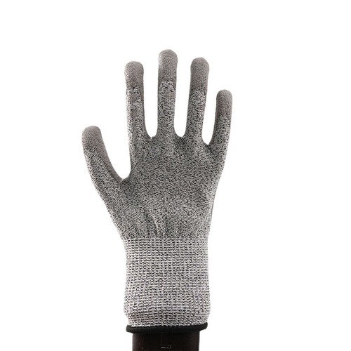 5-Level Cut-Resistant PU Gloves with HPPE Fiber Lining Protective Gloves, Breathable Work Gloves, Anti-Cut, Durable Cut-Resistant Gloves