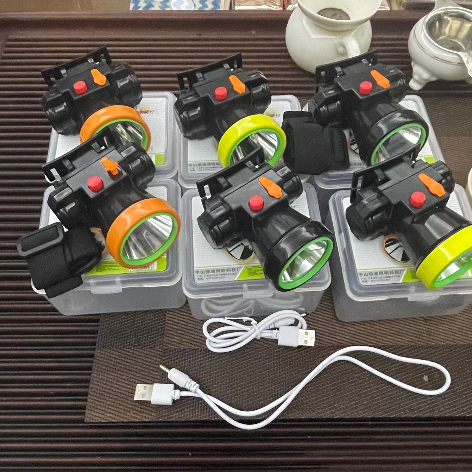 9902 헤드라이트 + USB 케이블 세트