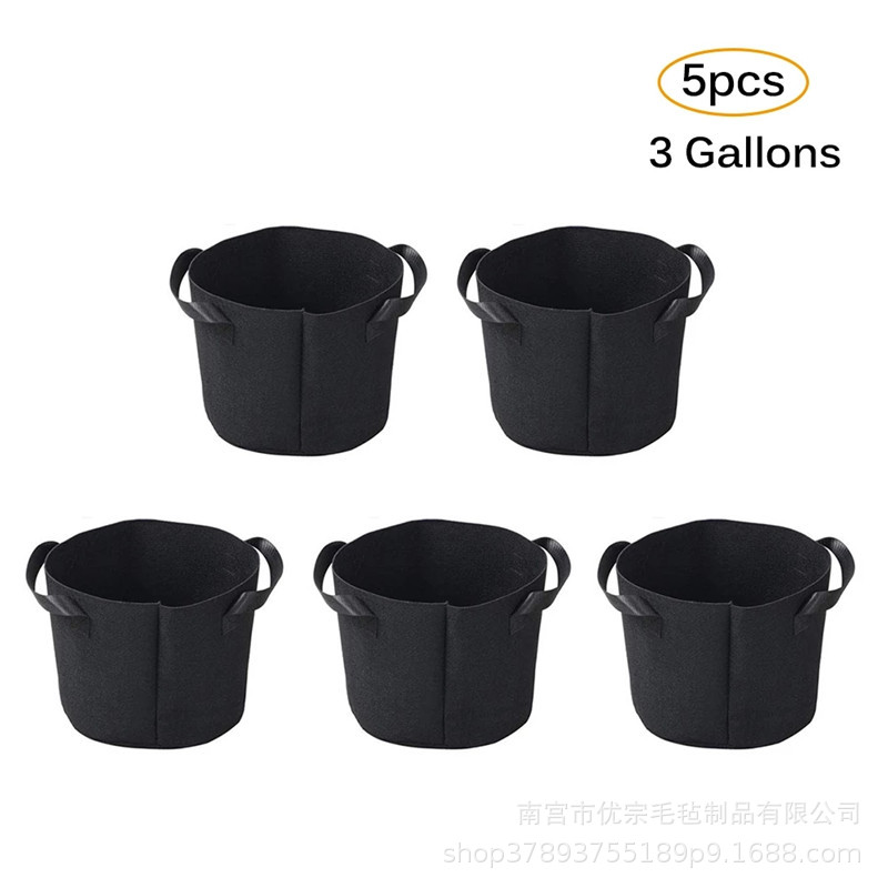 Bolsa de plantación de fieltro vegetal transfronteriza fresa patata bolsa de plantación de patata planta de semillero Cubo de plantación