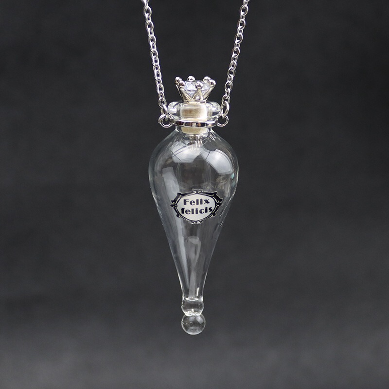 Popular Street Shooting Magic Glass Bottle Wishing Bottle Floating Bottle Cork Magic Potion Lucky Bottle DIY Necklace