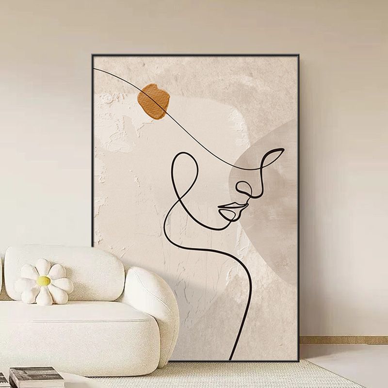 Morandi Living Room Decorative Painting Sofa Background Wall Floor-To-Ceiling Painting High-End Abstract Modern Simple Entrance Hanging Painting