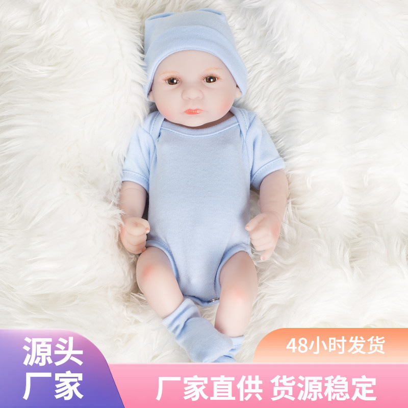 Mini muñeca reborn de 10 pies de altura de goma para niños, educación temprana, madre principiante, práctica, casa de juegos, muñeca de juguete