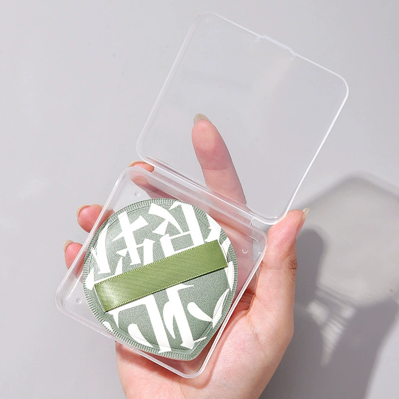 Воздушная подушка зефира пуховая коробка для хранения пустая коробка пылезащитная крышка с ювелирными изделиями 75 квадратная коробка для пуховки