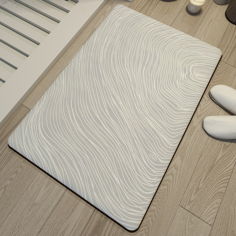 Minimalist Wabi-Sabi Style Absorbent Floor Mat Bathroom Toilet Absorbent Foot Mat Japanese Style Simple Bathroom Non-Slip Mat