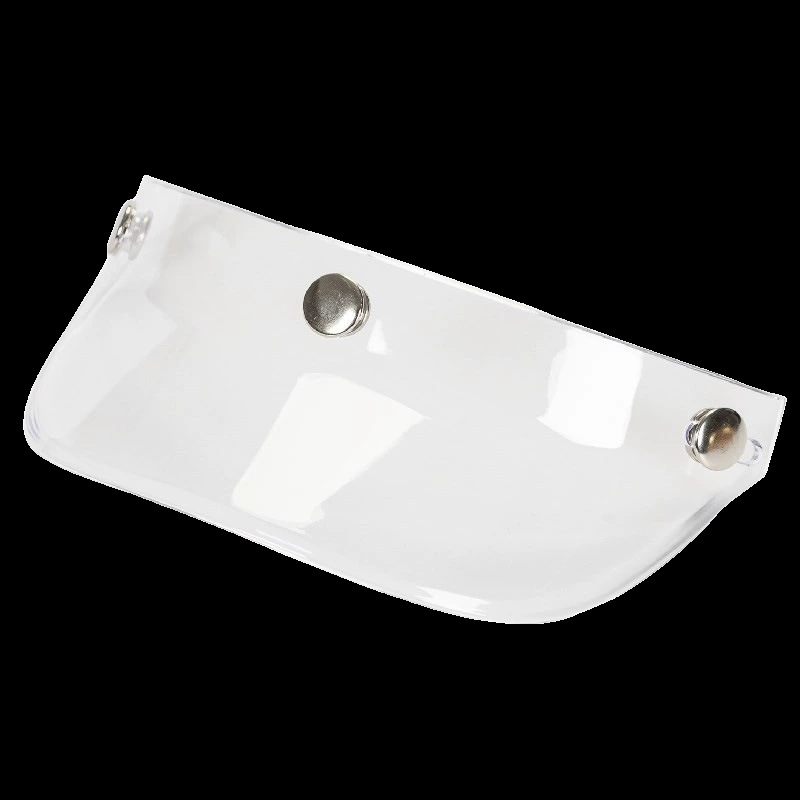 Universal Three-Snap Brim Motorcycle Helmet Universal Electric Vehicle Half Helmet (Auto Parts and Accessories) - clear