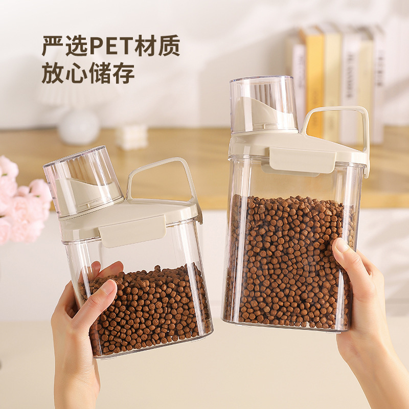 食品級密封ペット貯蔵桶防湿防虫猫犬食糧貯蔵タンク家庭用米桶雑穀収納ケース|undefined