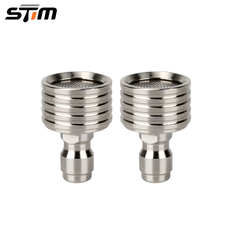 跨境批发 高压洗车1/4快插水枪不锈钢小花洒洗轮胎浇花浇菜防溅水