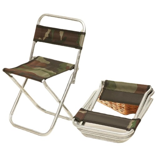 Portable folding camp stool outdoor carry folding chair fishing folding stool with backrest outdoor folding stool wholesale
