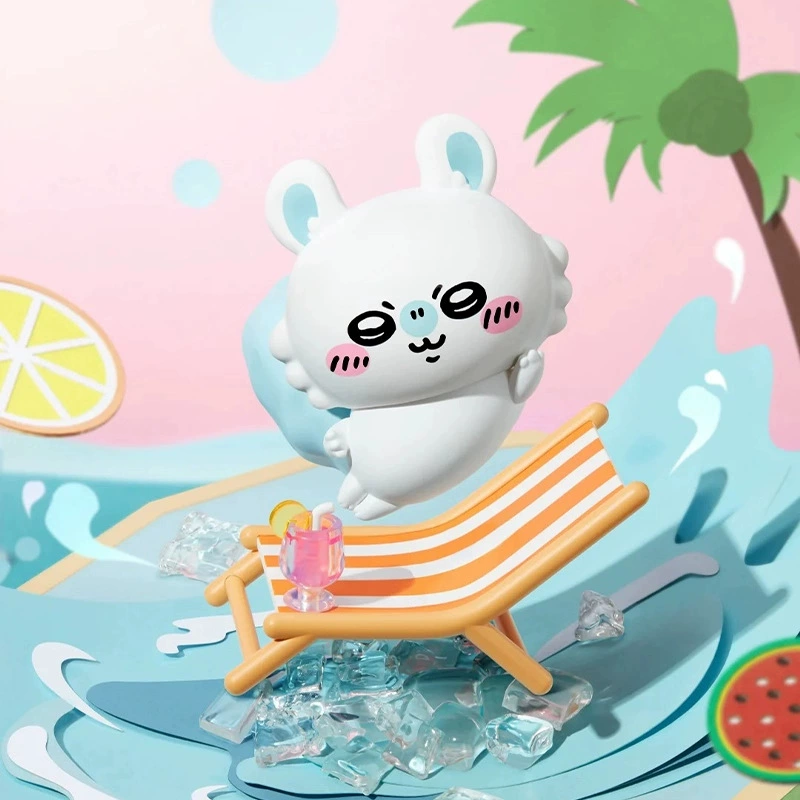 Фигурка-слепой бокс Chiikawa Summer Momo Tea Series, коллекционная случайная фигурка 1 шт.