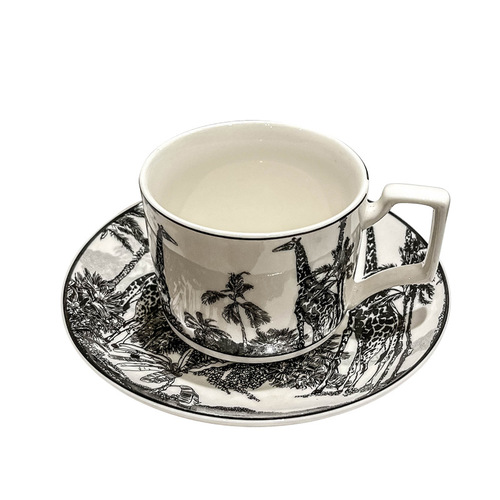 ins美式陶瓷咖啡杯碟套装高颜值下午茶小众咖啡杯高档精致马克杯
