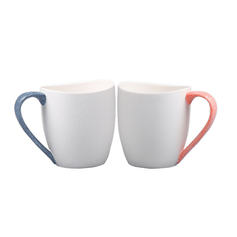 Japón y viento cerámica copos de nieve esmaltados cubiertos de cerámica creativos tazas de café tazas de pareja tazas al por mayor