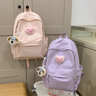 Korean Style Japanese Style Cute Simple Lightweight Casual All-match Schoolbag Women's Senior high school Junior College Students Travel Backpack