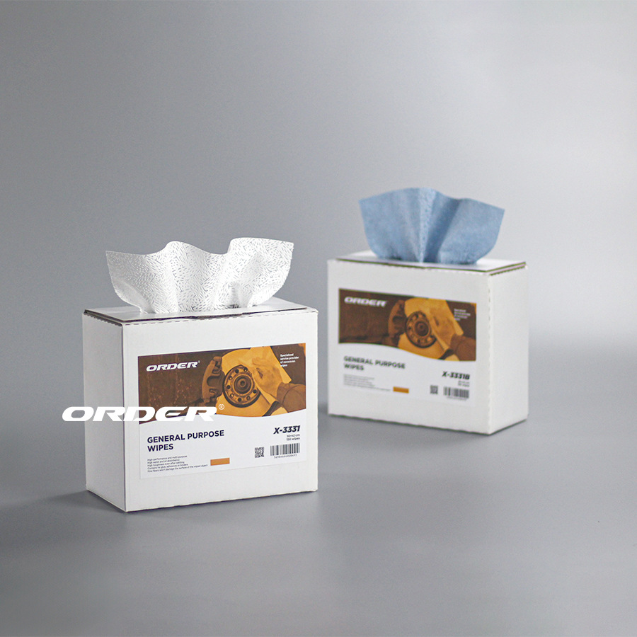 白色抽取式PP吸油吸水擦拭布 工业吸油纸擦拭纸 无尘油污擦拭布