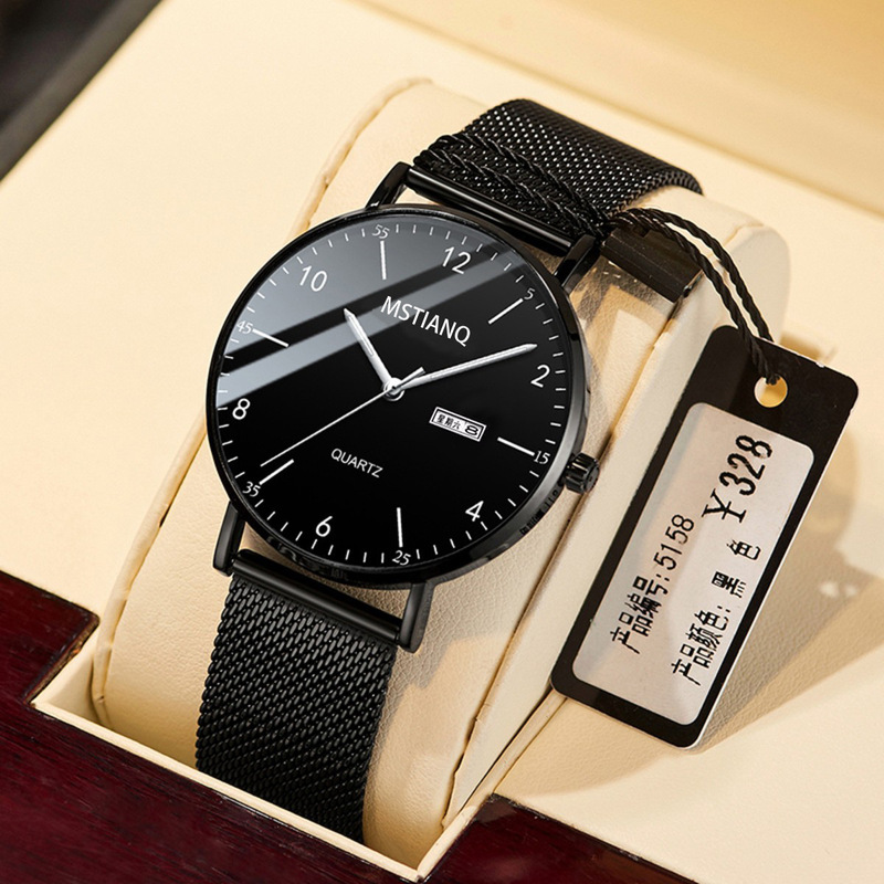 2024 new waterproof luminous men's watch men's student trend Korean calendar quartz watch trembles a generation of hair 2024 new waterproof luminous men's watch men's student trend Korean calendar quartz watch trembles a generation of hair