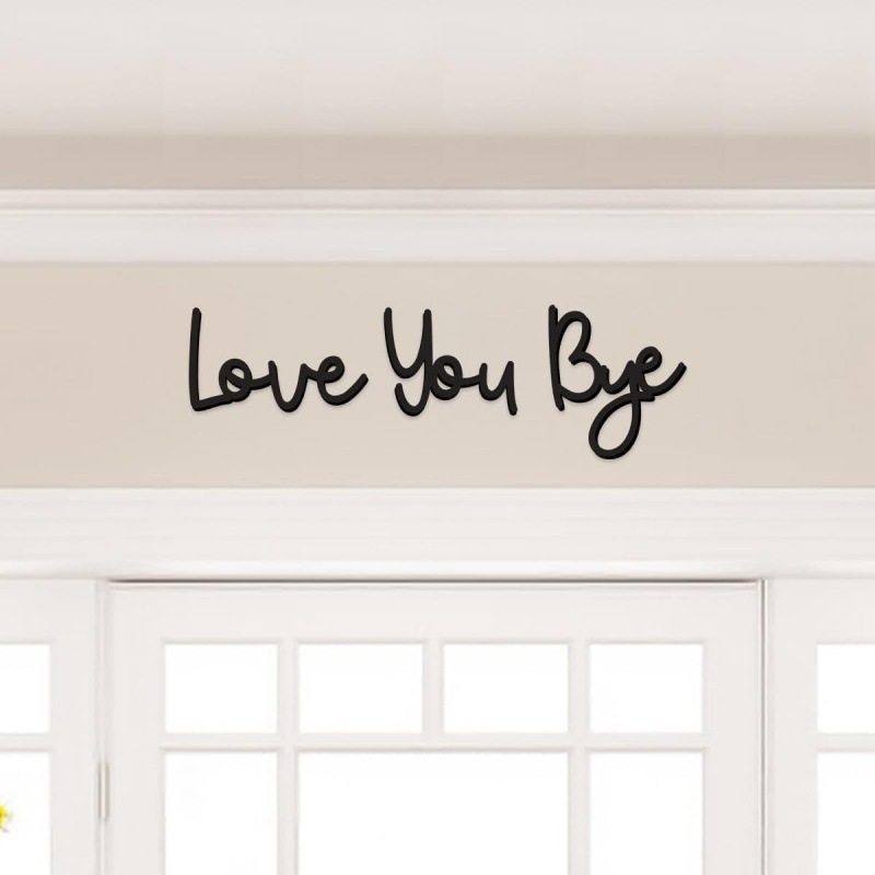 木製看板家の装飾文字背景壁 LOVE YOU BYE 外国貿易ホット販売木製壁ステッカー|undefined