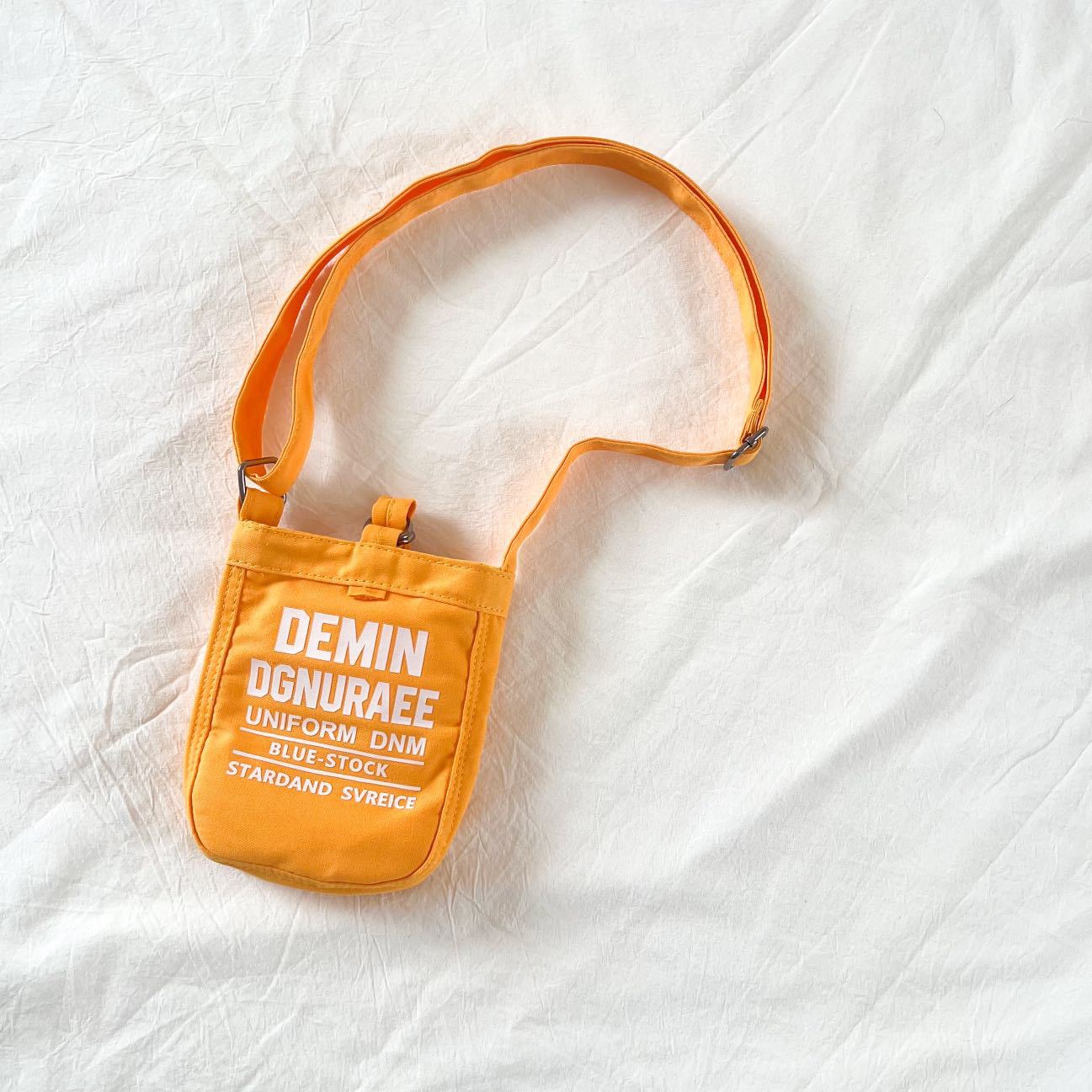 letras de moda coreana, bolsas de hombro para niños y niñas, bolsas de lona mini para bebés, nuevas bolsas de impresión de doble cara para niños