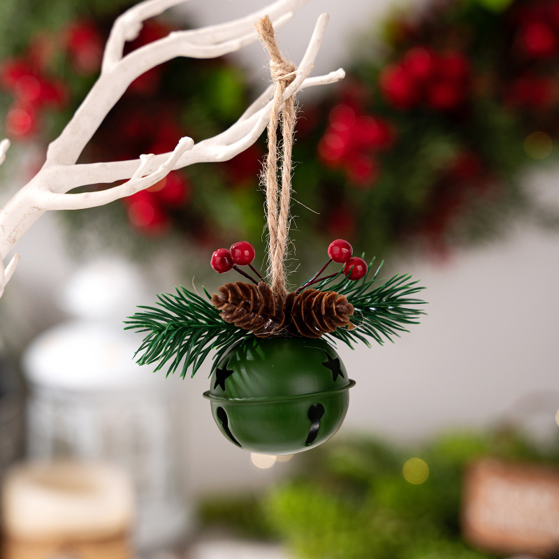 Haobei クリスマス装飾カラフルな小さな鐘ペンダントクリスマスツリーペンダント風鈴ペンダント赤い鐘ペンダント|undefined