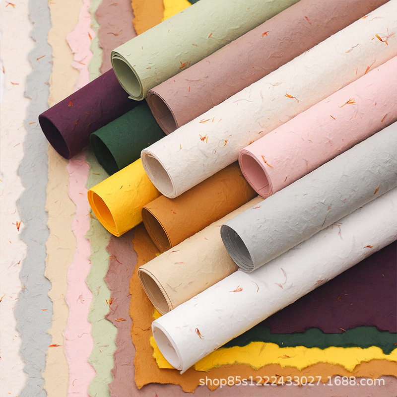 卓纤花材东巴纸花瓣纸高品质包花纸加厚礼物包装材料鲜花包装纸