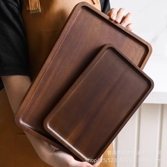 アカシア木の実木トレー家庭用木製コップ棚水杯カップトレー