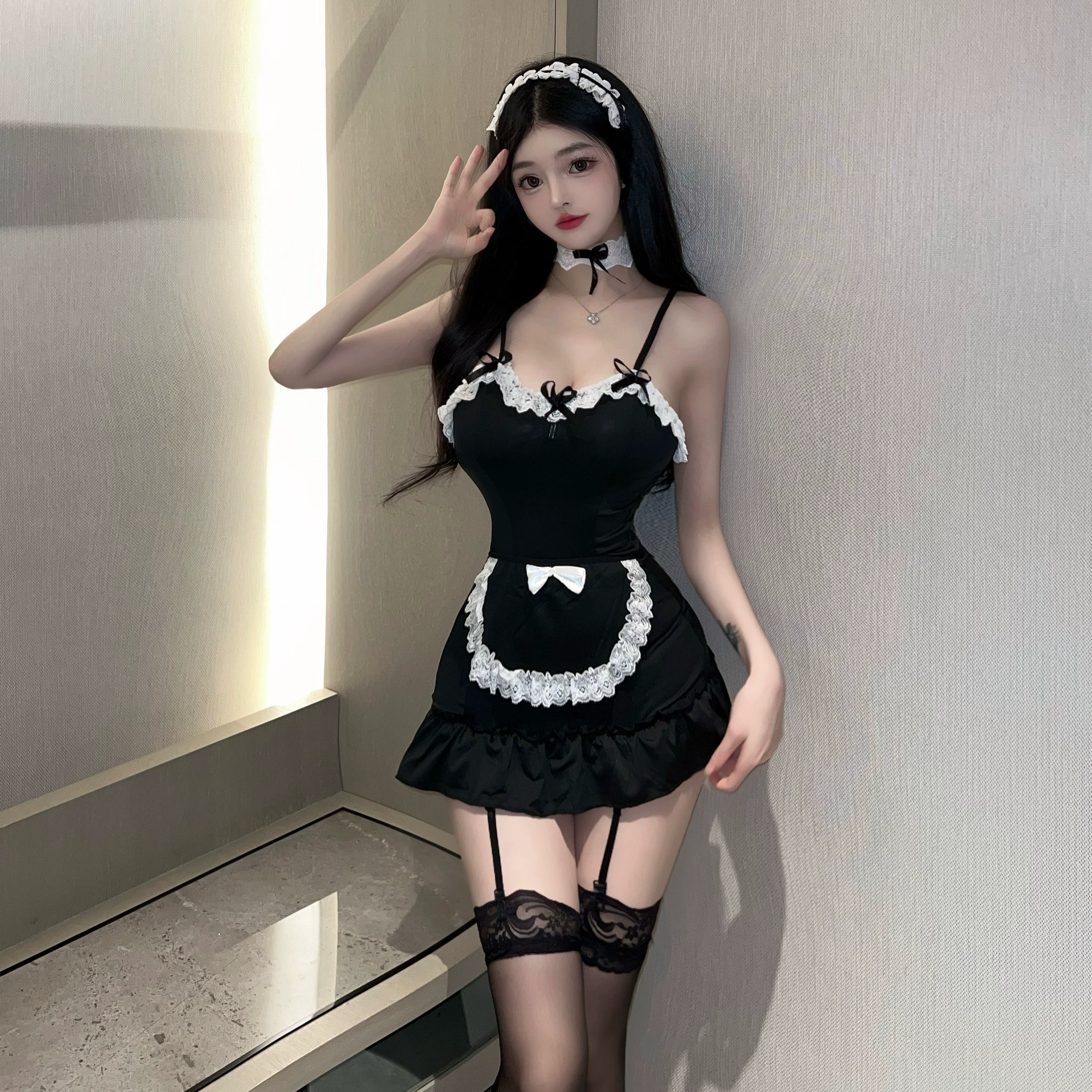 Комплект мейд-стюардесс, sexy_uniform, один размер подходит всем, несколько стилевых кодов