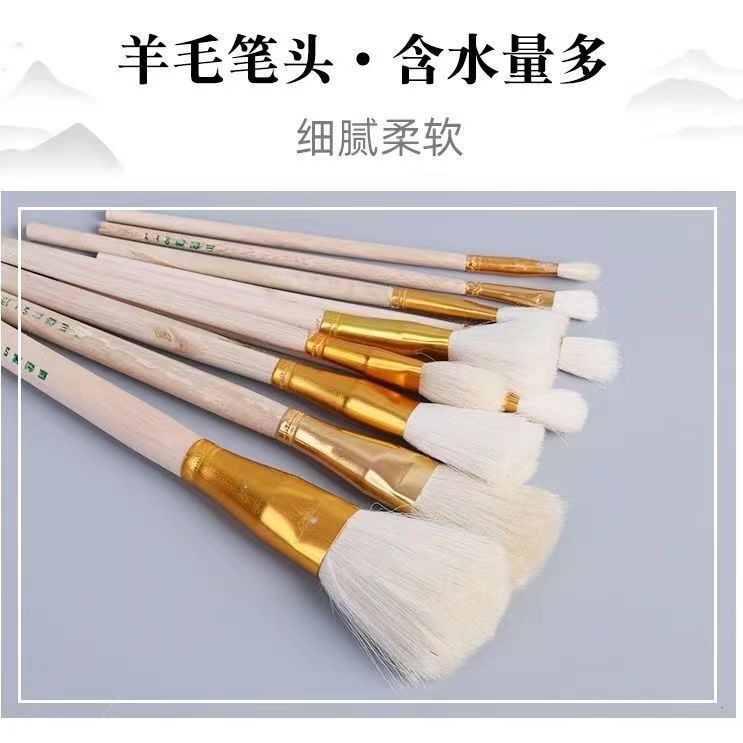 批发羊毛笔刷描笔戒缝刷毛刷油漆刷油漆笔笔刷羊毛刷