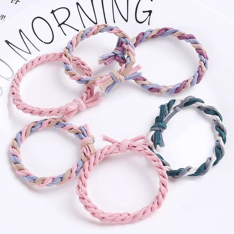 Estilo coreano pelo banda cuerda de pelo femenino corbata adulto banda goma alta elástico durable simple negro perla cuero caso