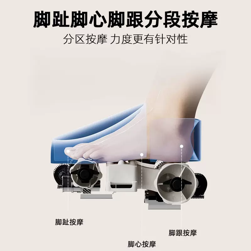 全自动足疗机足底按摩器智能揉捏美腿仪全包裹气囊脚底腿部按摩仪
