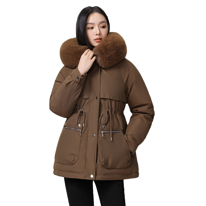 Foreign trade plus veet overcomes women's long 2024 new winter style jacket, slimming and thickening cotton coat, small_voghion.com