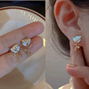 Silver needle, universal earrings, silver 925 sample, 2024 years, internet celebrity, wholesale
