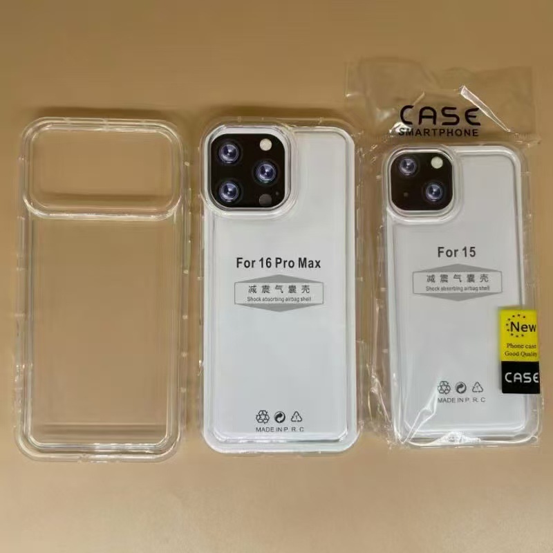 Clear Phone Case for Apple iPhone 17 16 15 14 Pro Max with Precise Cutouts Space Case Shockproof Protective Cover