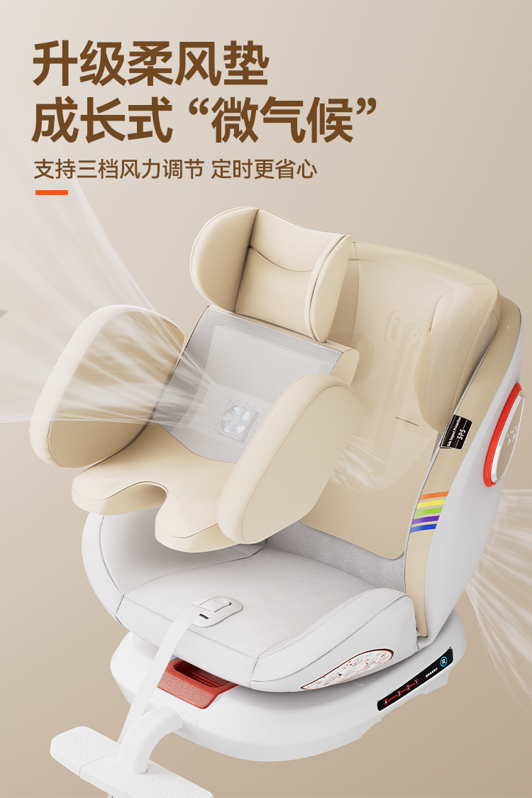 Chuyingbei Kidsren's Seat Car Baby Car 360 Rotating Seat 0-4 Years Old 12 Can Sit and Lie down