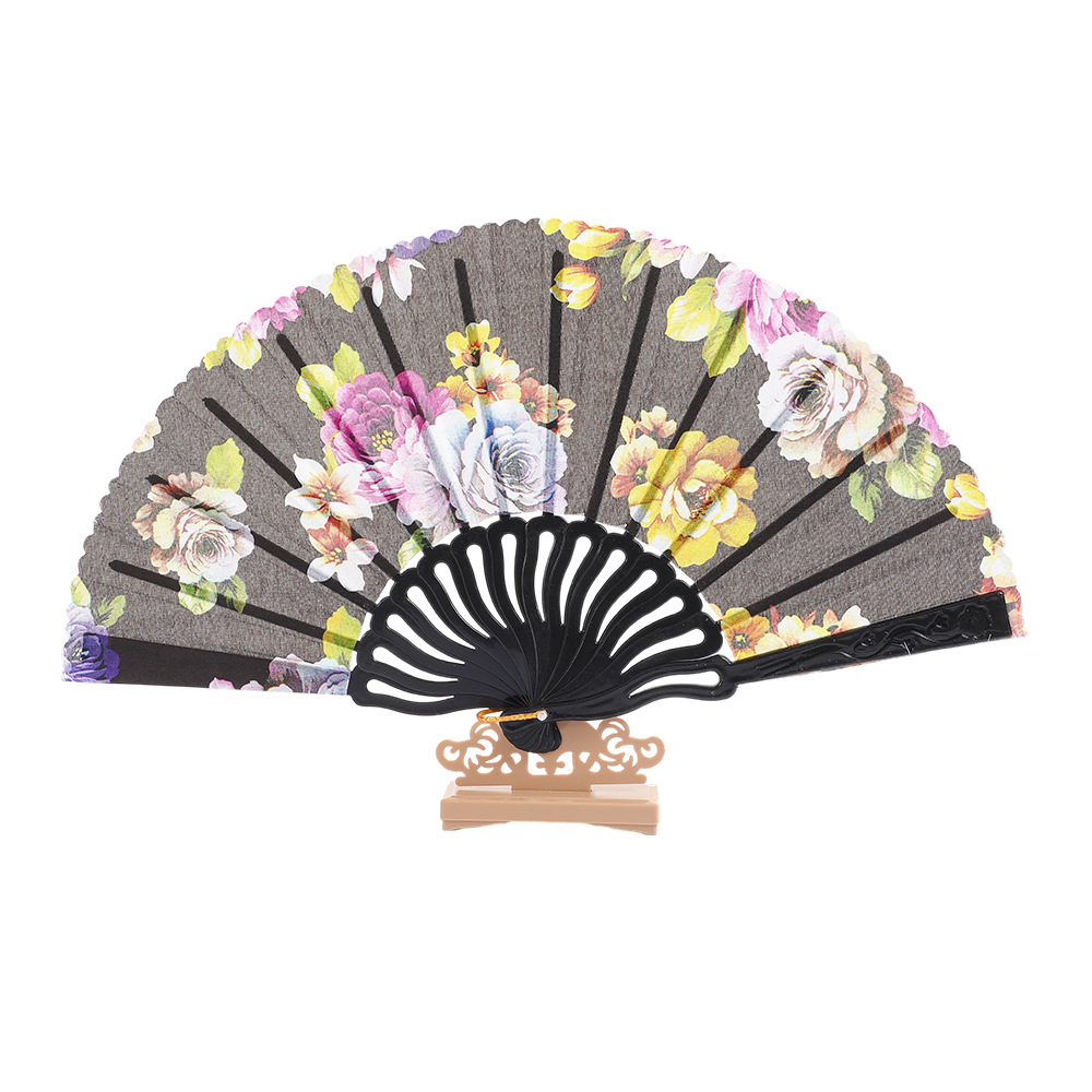 Ventilador plegable antiguo chino creativo de mujer seda conchas de ventilador portátil ventilador plegable China ventilador al por mayor